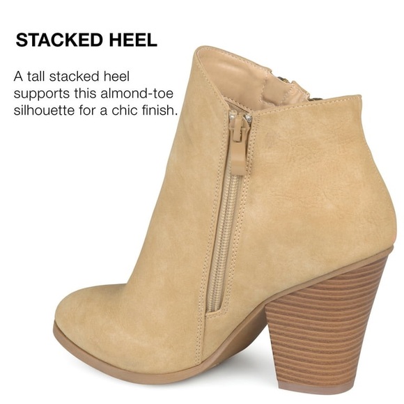 NWT Dual-Zip Heeled Ankle Booties, Journee Collection Women's Vally - Picture 5 of 16